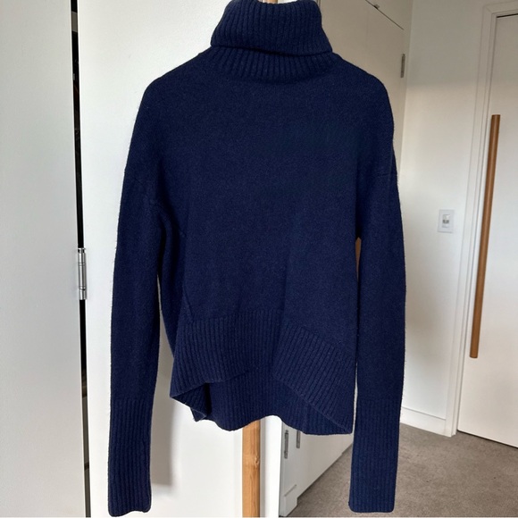 & Other Stories Deep Blue Knitwear Wool Winter Turtleneck. S size, true to size - Picture 5 of 9